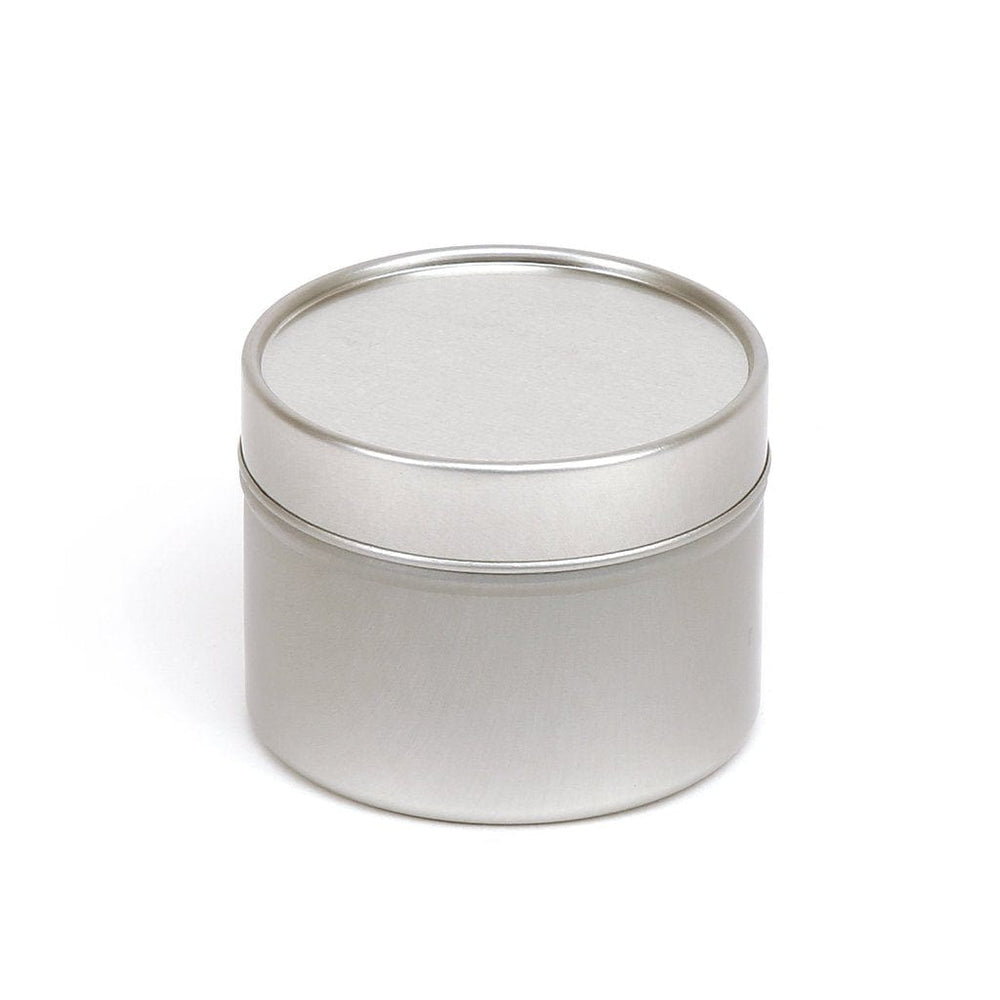 Silver Round Seamless Slip Lid Tin Boxes T0706 - Tinware Direct