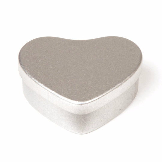 Heart Shaped Tin in Silver, Red or Rose Gold T5602 - Tinware Direct