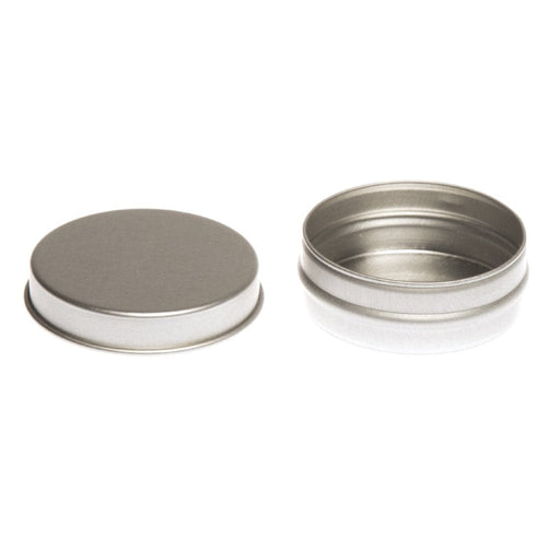 Silver Round Seamless Lip Balm Tins T0003 - Tinware Direct