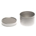 Silver Round Seamless Slip Lid Tin Boxes T0706 - Tinware Direct