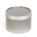 Silver Round Seamless Slip Lid Tins with Windows T0708W - Tinware Direct