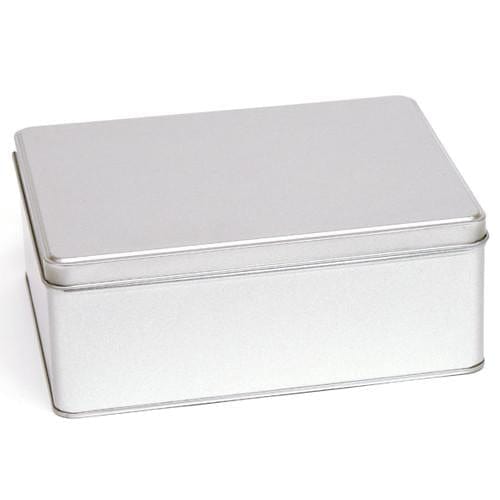 Large tin box best sale