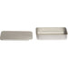Silver Rectangular Sliding Lid Tin T4012 - Tinware Direct