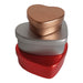 Heart Shaped Tin in Silver, Red or Rose Gold T5602 - Tinware Direct