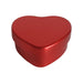 Heart Shaped Tin in Silver, Red or Rose Gold T5612 - Tinware Direct