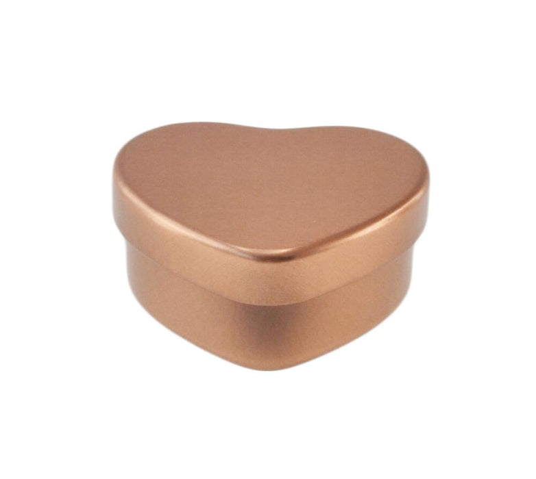 Heart Shaped Tin in Silver, Red or Rose Gold T5622 - Tinware Direct