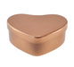 Heart Shaped Tin in Silver, Red or Rose Gold T5625 - Tinware Direct