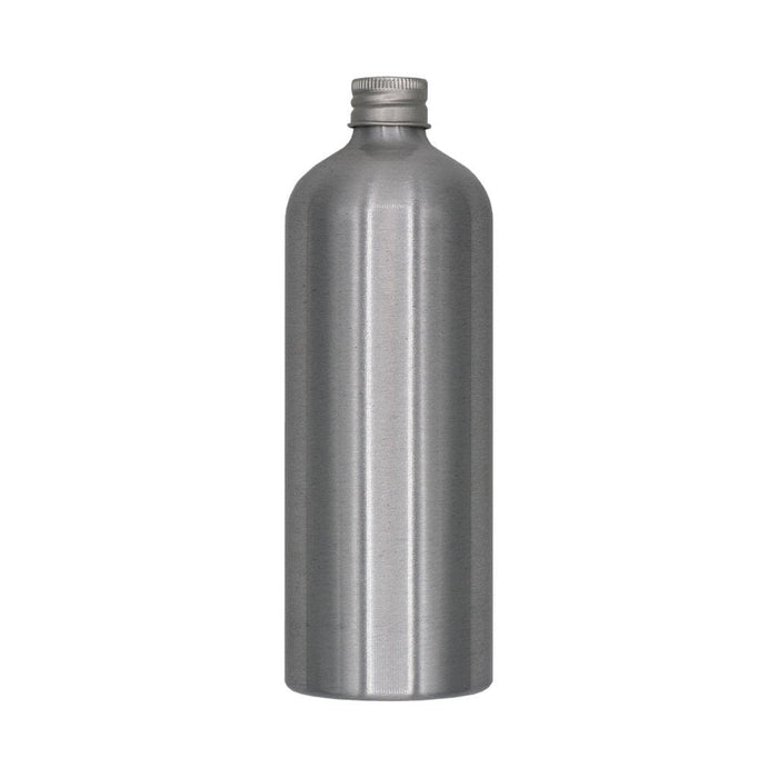 Silver Aluminium Screw Lid Bottles with Optional Pump or Spray Caps T9913 - Tinware Direct